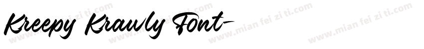 Kreepy Krawly Font字体转换